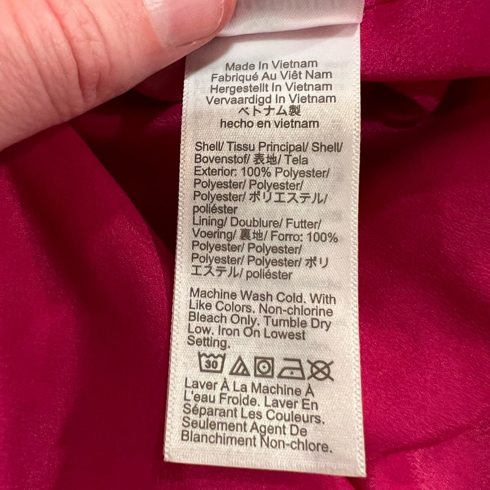 JCrew Pink Ruffled Blouse, Small - Picture 4 of 4